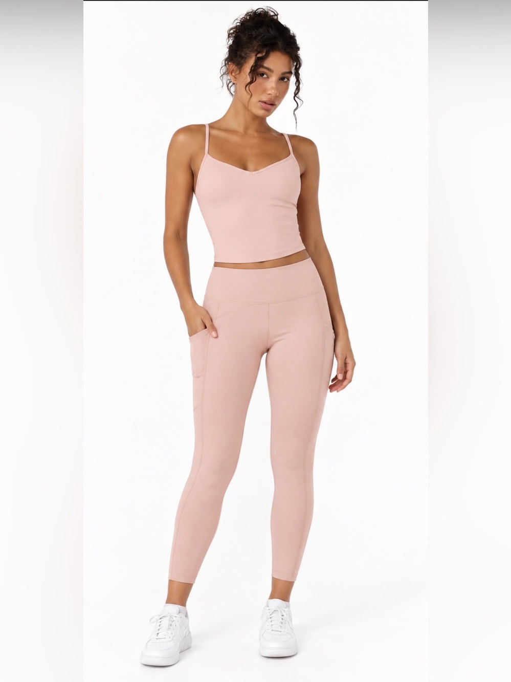 American Eagle Outfitters The Everything Pocket Legging High Rise in Blush